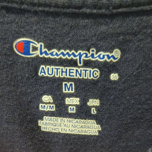 Champion Dark Blue Graphic Long Sleeve Tee - Picture 6 of 7